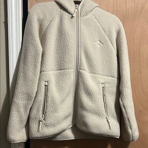 Aritzia Cream Fleece Jacket
